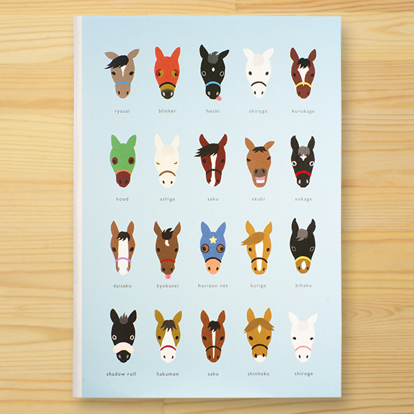 顔がいっぱい　 A5お馬さんノート