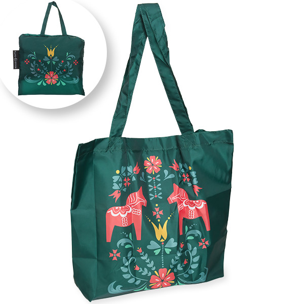 プルートプロダクト 大判ダーラナホース エコバッグ グリーン