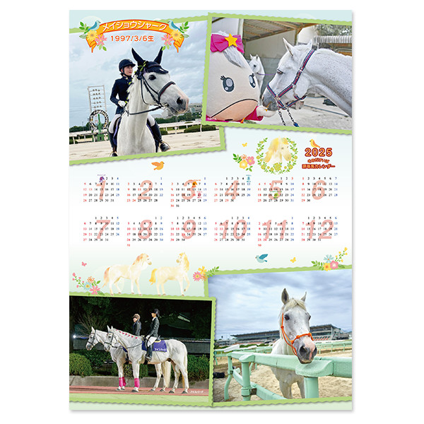 2025年 JRA 競馬カレンダーセット（JRA日本中央競馬会2025 二部