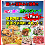 【送料無料】7月限定！夏休み満喫☆ホルモンBBQセット！