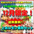 【送料無料】12月限定！秘伝の味！上ホルモン焼肉セット！