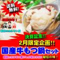 【送料無料】２月限定！決算記念企画！秘伝の国産牛もつ鍋（5～6人前）
