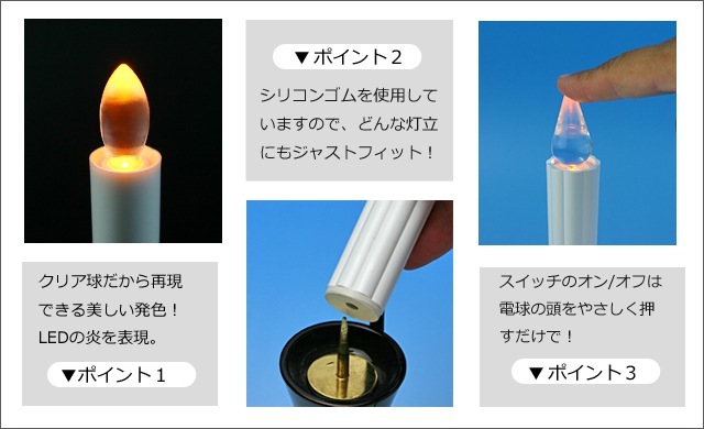 LED電子ローソクの説明