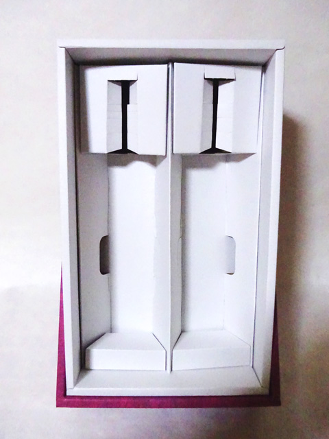 贈答用化粧箱 4合瓶2本用 ワインレッド