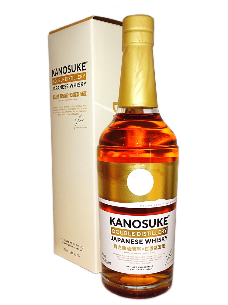ジャパニーズウイスキー 嘉之助 DOUBLE DISTILLERY 700ml 専用箱付き