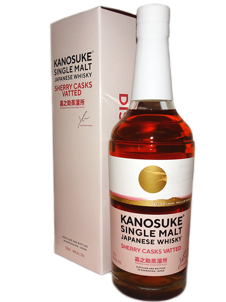 ジャパニーズウイスキー 嘉之助 シングルモルト SHERRY CASK VATTED 700ml 専用箱付き