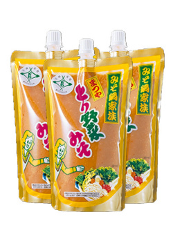 まつや とり野菜みそ スパウトパック 500g 3個セット