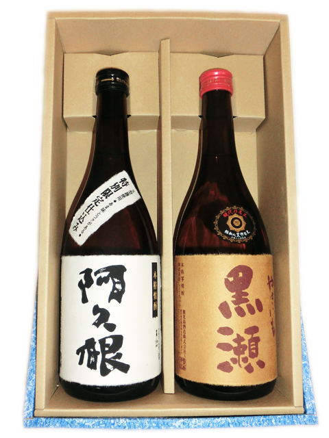 鹿児島酒造 芋焼酎セット やきいも黒瀬・阿久根 720ml 化粧箱入り