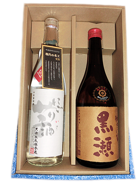 鹿児島酒造 芋焼酎セット やきいも黒瀬・無濾過にごり芋 720ml 化粧箱入り