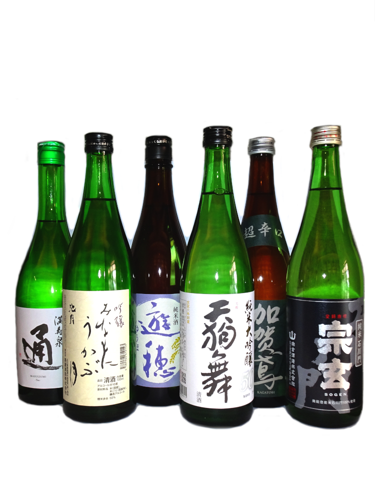 能登のお寿司屋さんが選んだ魚介に合う北陸のお酒セット 720ml×6本【送料無料】