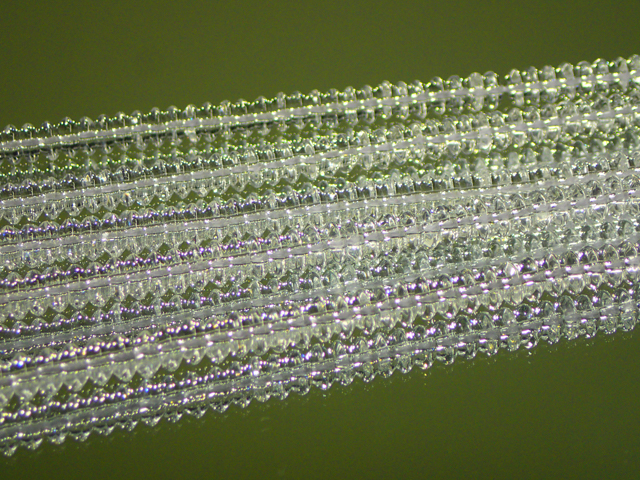 そろばんカット水晶 ◇◇8mm◇◇ 1連 39cm（約100個） 最安値 1個 約17.1円～ 副資材【ネコポス便可】【ハンドメイド】【アクセサリー】【パーツ】【ビーズ】