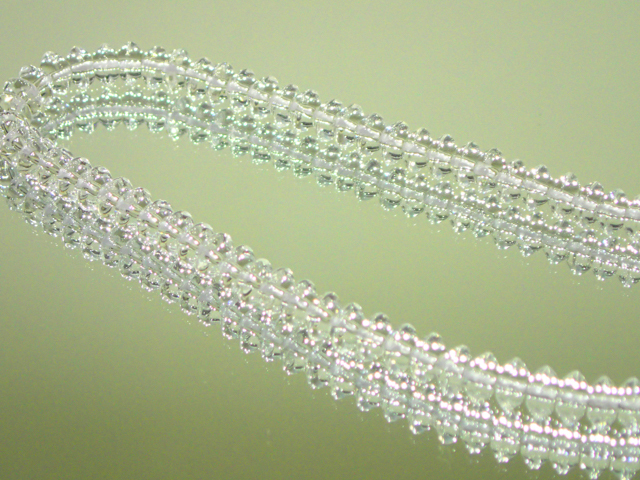 そろばんカット水晶 ◇◇6mm◇◇ 1連 39cm（約100個） 最安値 1個 約
