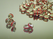 Ａ級 平ロンデル☆強化銀メッキ ◇◇6mm◇◇ カラー:ピンク 最安値 1個 約5.5円～ 副資材【ネコポス便可】【ハンドメイド】【アクセサリー】【パーツ】【ビーズ】
