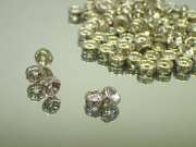 Ａ級 平ロンデル☆強化銀メッキ ◇◇8mm◇◇ カラー:クリスタル 最安値 1個 約5.5円～ 副資材【ネコポス便可】【ハンドメイド】【アクセサリー】【パーツ】【ビーズ】