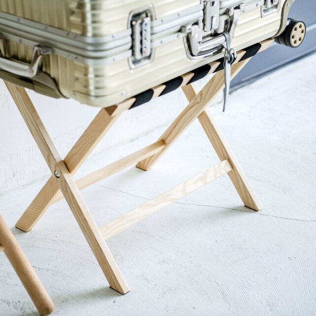 パール金属 バゲージラック 折りたたみ式 5本ベルト キャリーケース