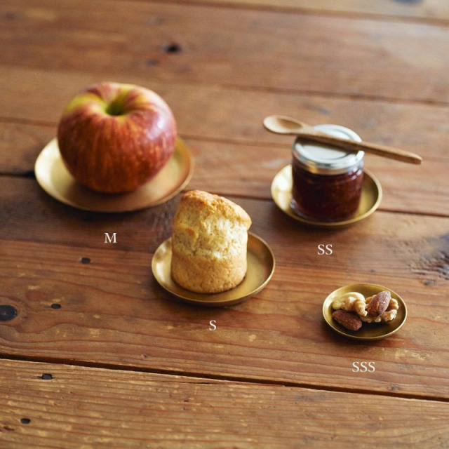 WEB限定】真鍮のプレート S（95mm） 国産オリジナルデザインの