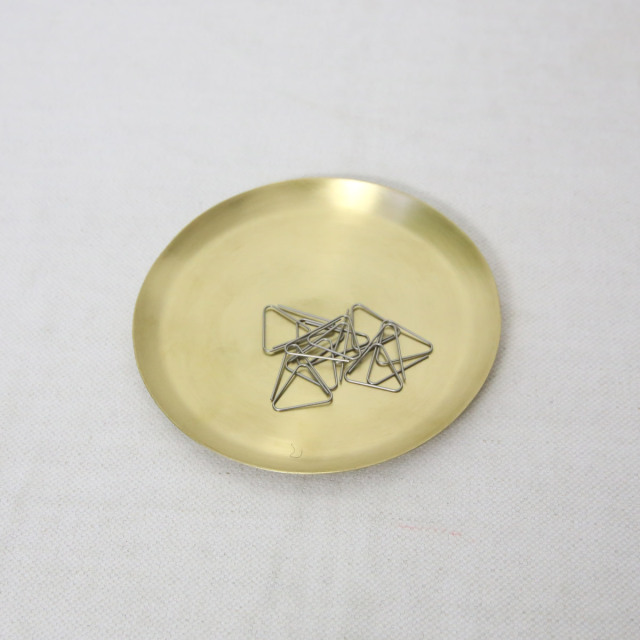WEB限定】真鍮のプレート S（95mm） 国産オリジナルデザインの