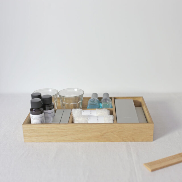 ホテルズ　アメニティボックス【新品未使用】 HOTEL*S AMENITY BOX / ホテルズ 蓋付きアメニティボックス