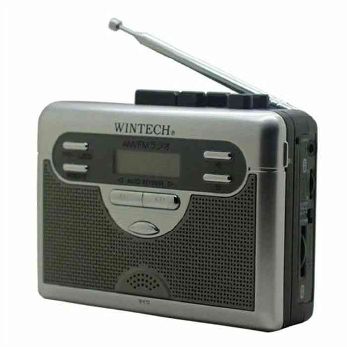 ラジオ付 テープレコーダー ラジカセ AM/FM オートリバース FMワイドバンド対応 シルバー WINTECH PCT-11R2