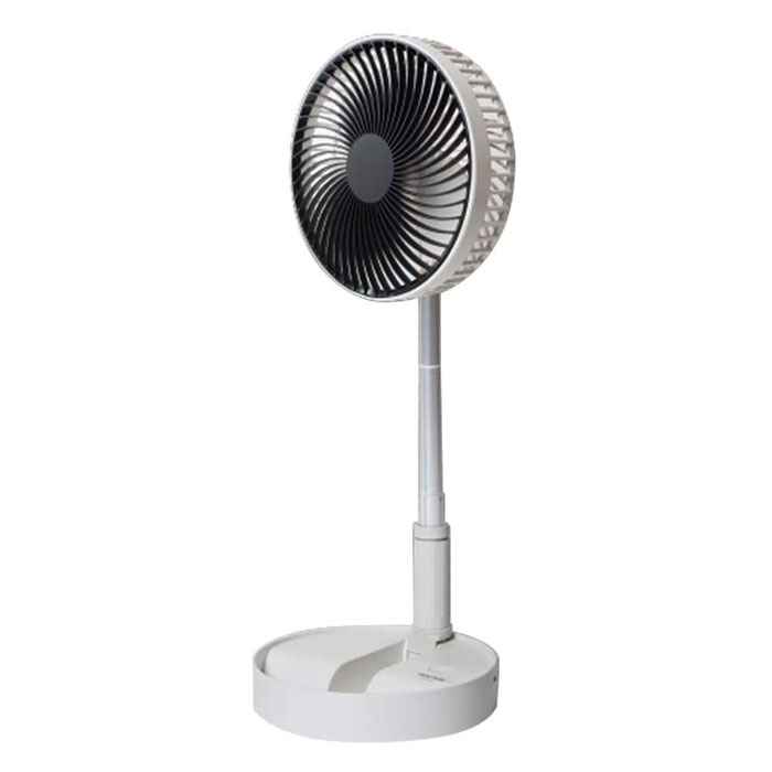 扇風機 USB 充電式 折りたたみ コンパクトに収納 15cm羽根 風量3段階切替 上下角度調節 ホワイト テクノス SI-001U