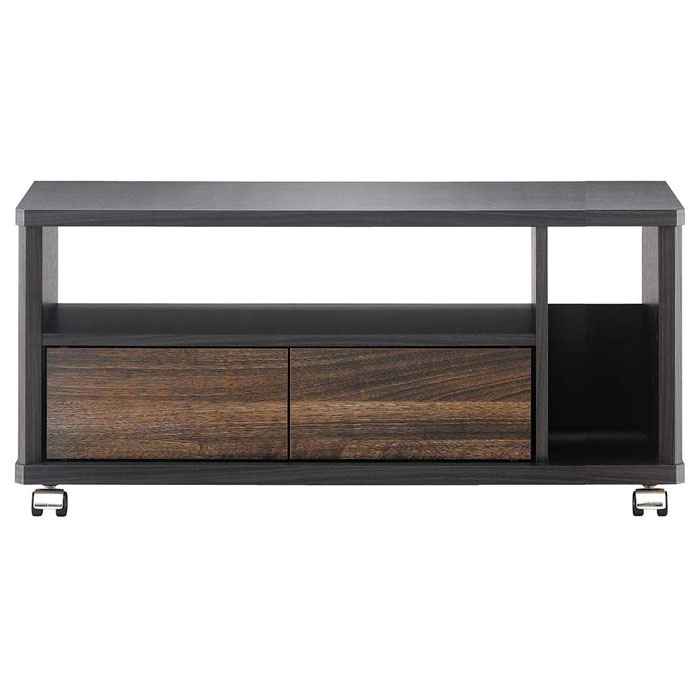 テレビ台 ?32V型対応 EE style ハーフオープン アッシュグレー＆ウォールナット テレビラック TV台 TVラック AVラック Swing AS-EE740
