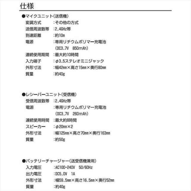 集音器 みみもとホン クリア 非接触型音声受信機 ワイヤレス 耳元