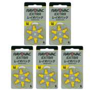 【即日出荷】レイオバック RAYOVAC 補聴器用電池 PR536(10A) 6粒入り無水銀 5シートセット 補聴器空気電池/空気亜鉛電池/ボタン電池