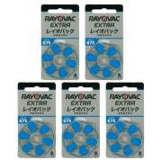 【即日出荷】レイオバック RAYOVAC 補聴器用電池 PR44(675) 6粒入り無水銀 5シートセット 補聴器空気電池/空気亜鉛電池/ボタン電池