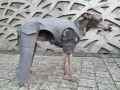 グレーカーゴパンツ