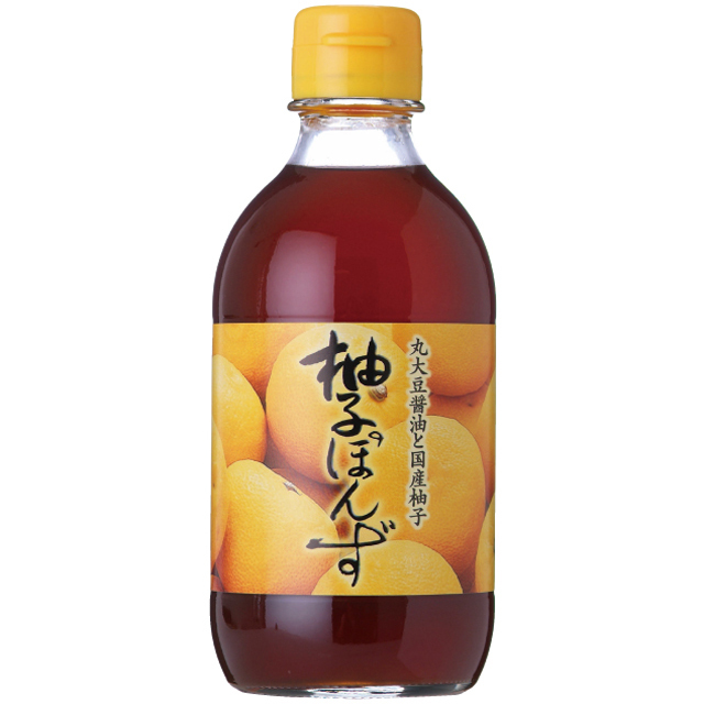 柚子ぽんず 300mlポン酢ビン ／豊年楽市【窪田味噌醤油公式通販サイト】