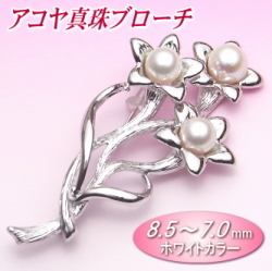 アコヤ真珠ブローチ（8.5～7.0ミリ）
