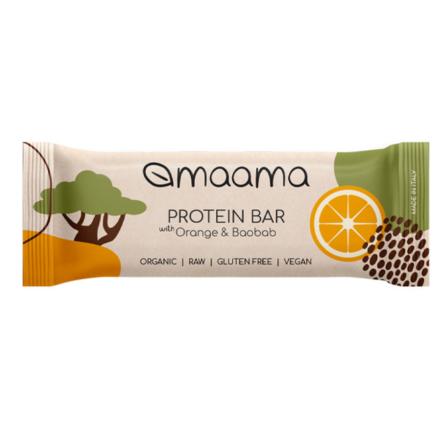 オーガニック・プロテインバー（オレンジ＆バオバブ）
