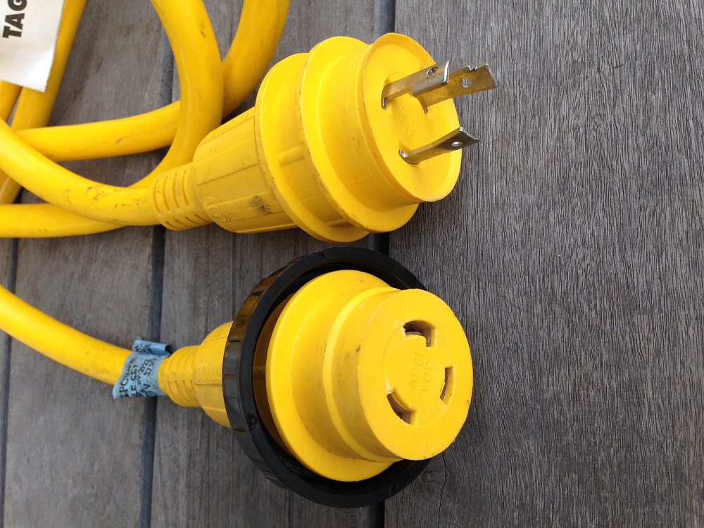 【MARINCO】マリンコ　陸電ケーブルセット　30A125V　7.5m