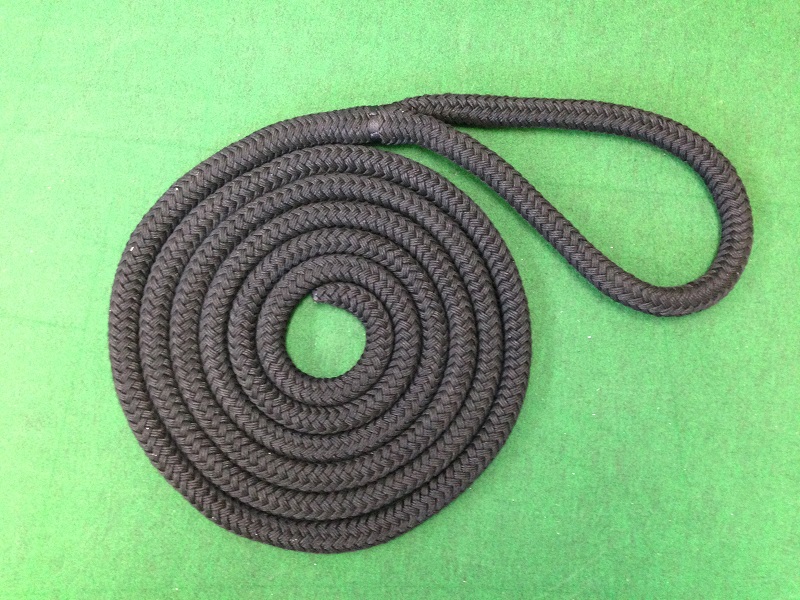 【スプライス加工済】ブラックラインロープ　22mmφ×4.5m