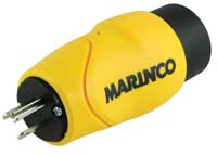 【MARINCO】マリンコ　ストレートアダプター　15Aストレート雄/30Aロック雌