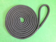 【スプライス済】ブラックラインロープ　20mmφ×7.5m