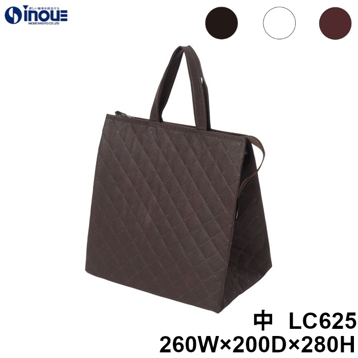 保冷バッグ 不織布 手提げ キルト トートバッグ LC625 中 260W×200D×280H 10枚 50枚 100枚