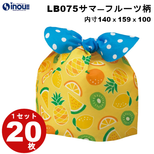 不織布 ラッピング袋 タイパック フタバ M サマーフルーツ柄