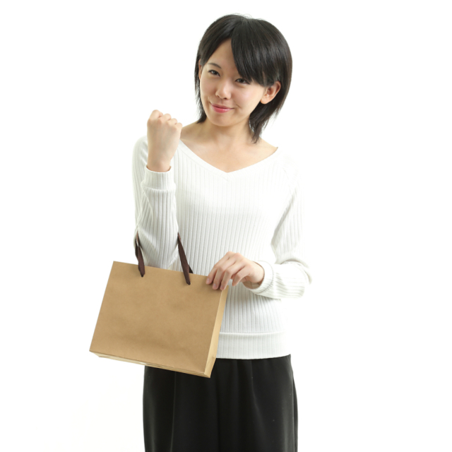 紙袋 高級 手提げ 茶 B5 K-260 260W×90D×210H｜紙袋の専門店