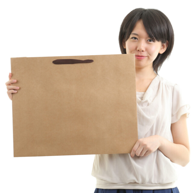 紙袋 高級 手提げ 茶 K-500 500W×130D×400H｜紙袋の専門店