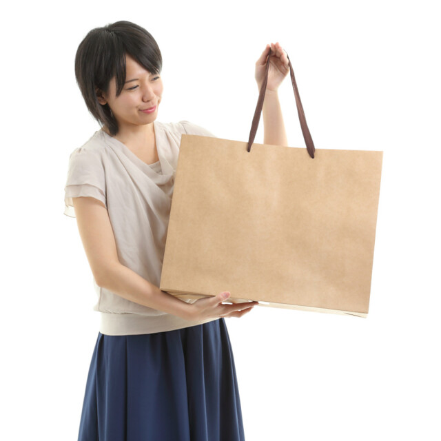 紙袋 高級 手提げ 茶 K-500 500W×130D×400H 10枚｜紙袋の専門店