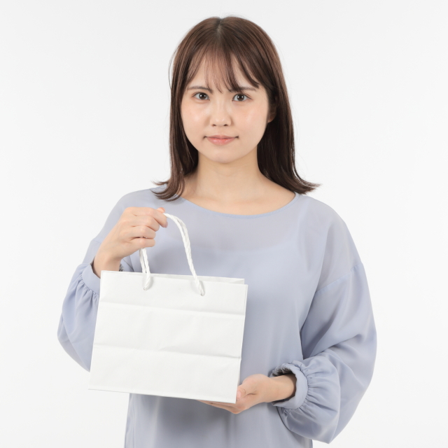 紙袋 高級 マチ広 手提げ L-23 230W×140D×190H 10枚 100枚 500枚