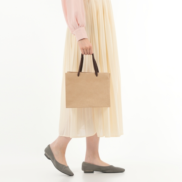 紙袋 高級 マチ広 茶 B5 KW-260 260W×180D×210H｜紙袋の専門店