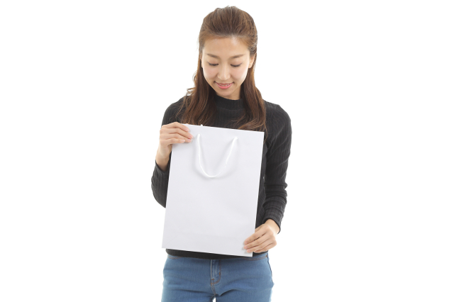 紙袋 高級 手提げ マット・ホワイト S-26 260W×100D×360H｜紙袋の専門店