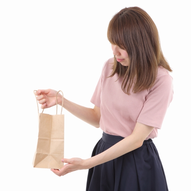 紙袋 手提げ 日本製 茶 無地 HS-4 200W×130D×235H 50枚｜紙袋の専門店