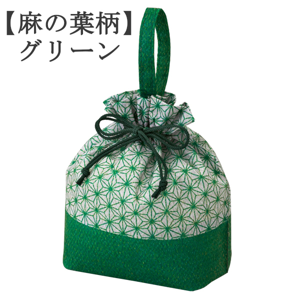 2311-32 手のひら巾着サシェ 香り袋 ミモザ ライトグレー ラベンダー  