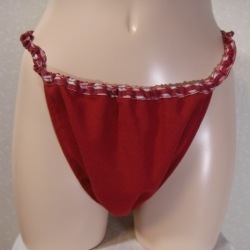 【和癒ぱんつ（ふんどしパンツ）】新肌感の綿ちりめん（朱赤）×市松（赤）『メール便可』