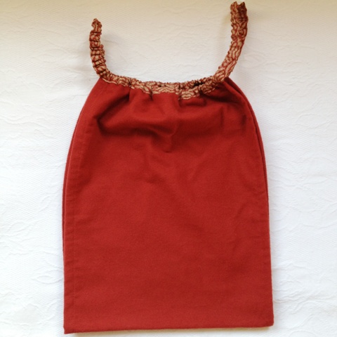 【和癒ぱんつ（ふんどしパンツ）】あったかネル（朱赤)×青海波（赤）【緩サイズ】『メール便可』