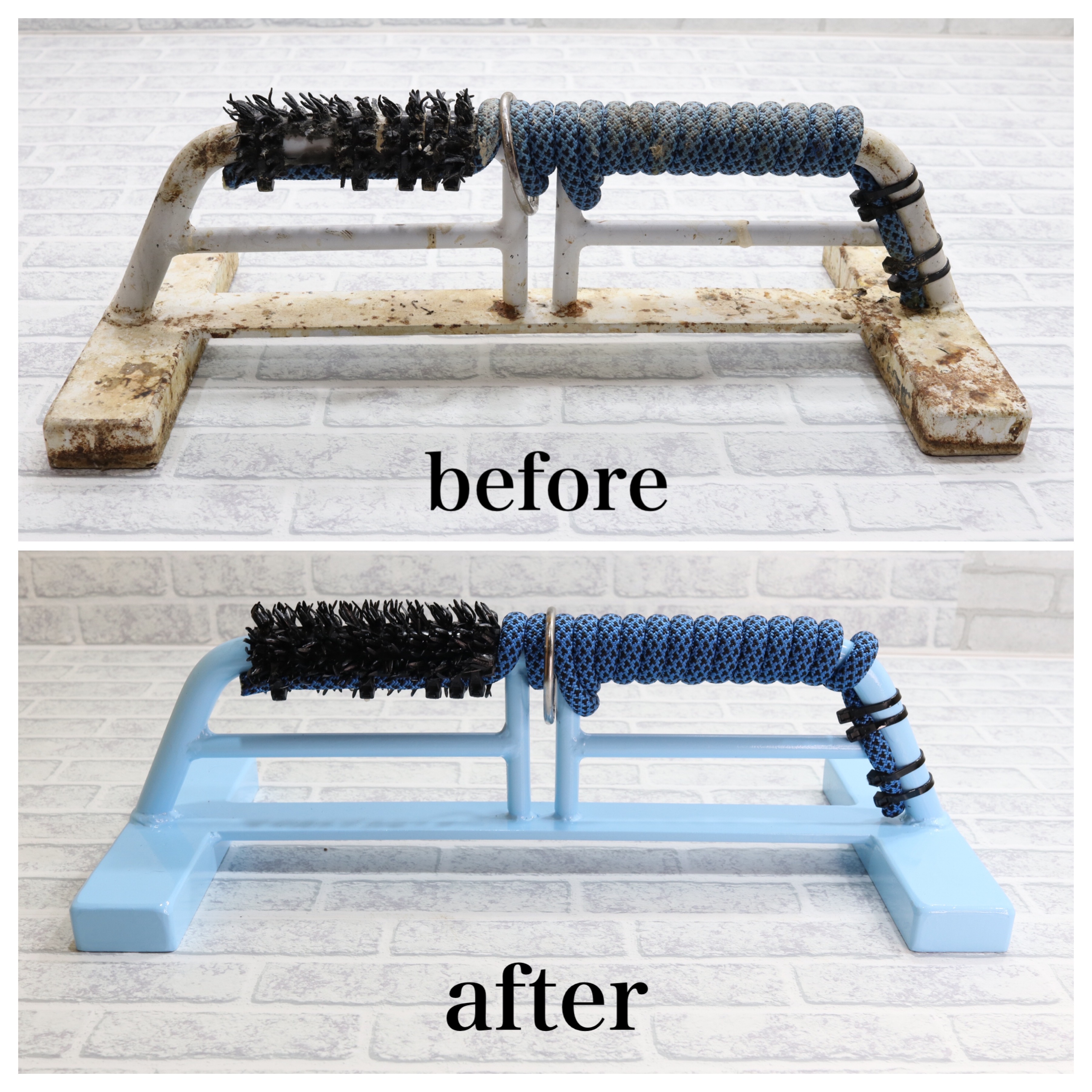当店製造の鉄製　ＯＷＬパーチのリペア【特典サービス案内】