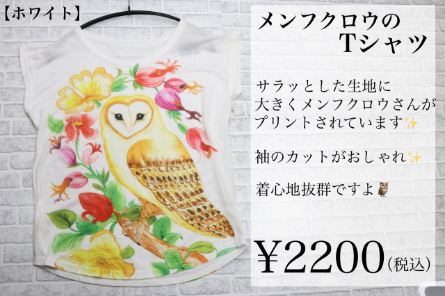 メンフクロウのTシャツ